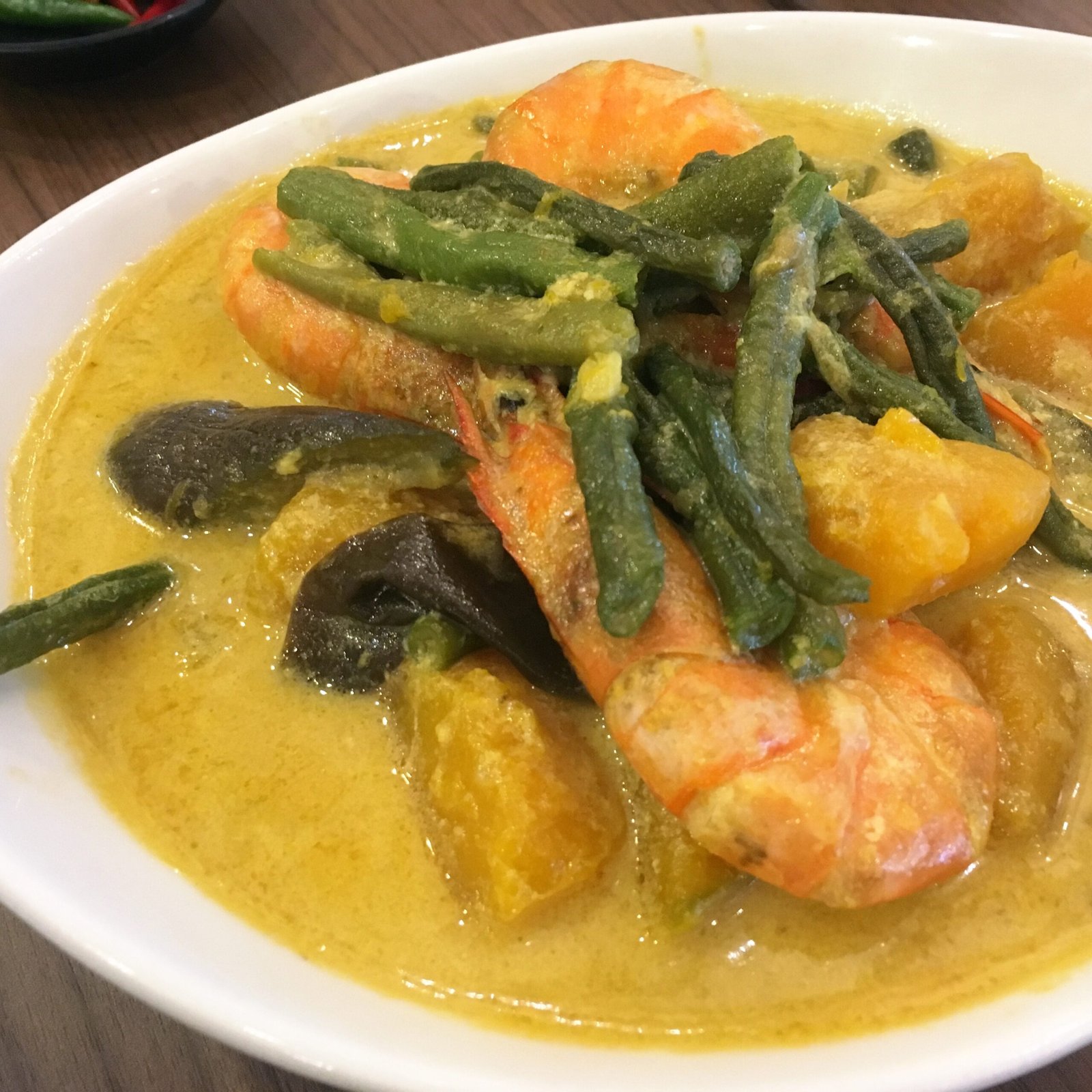 Ginataang Kalabasa at Hipon
